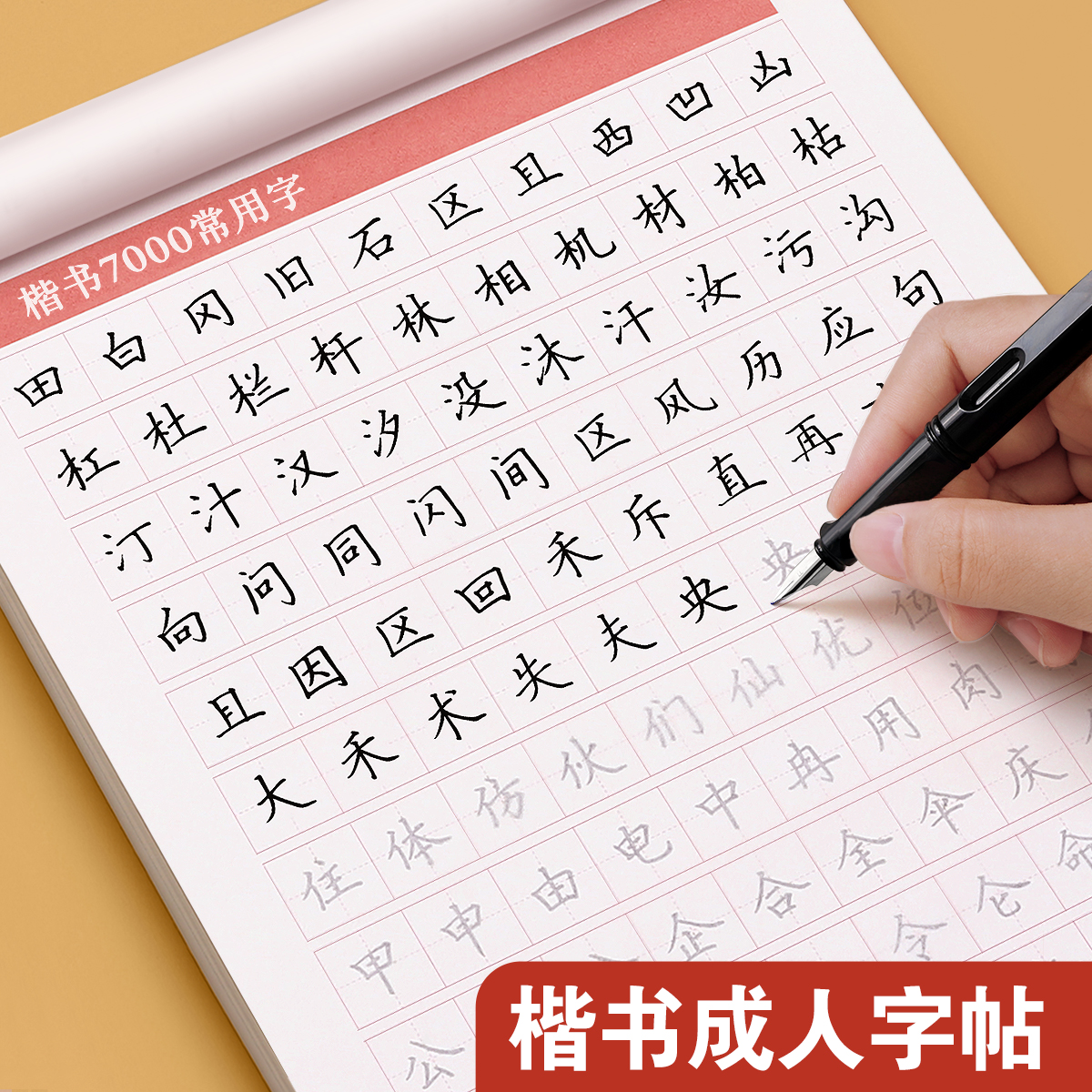 临摹字帖楷书成人硬笔练字帖