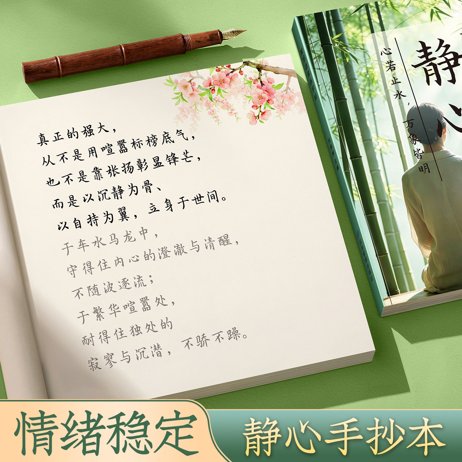 静心语录手抄本成人修心治愈字帖图片
