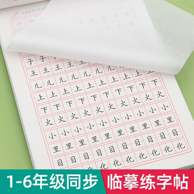 一年级上册下册临摹字帖