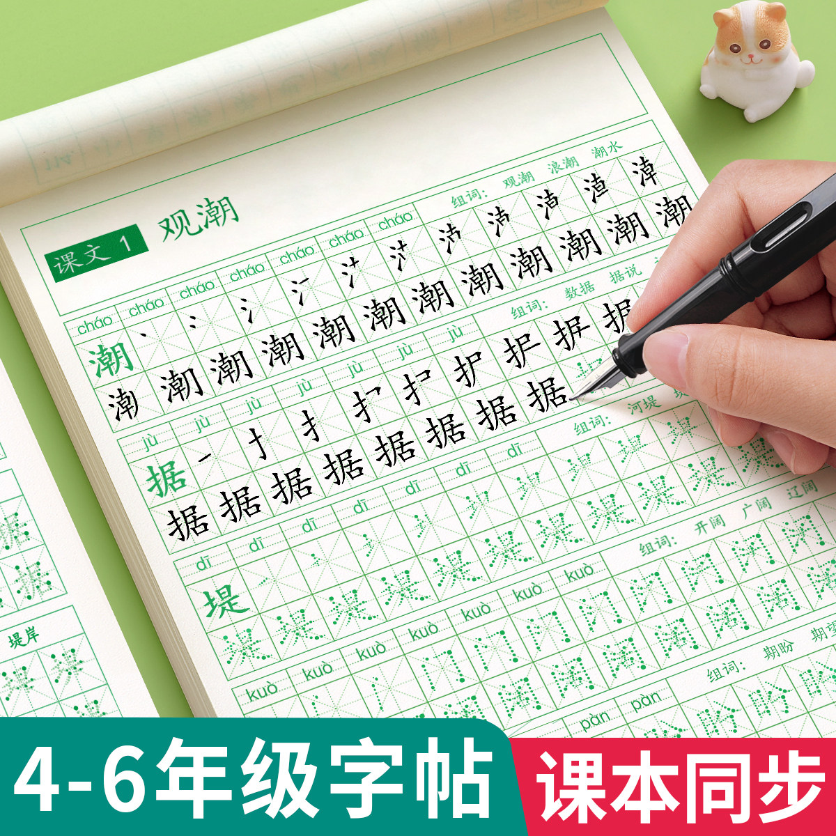 四年级上册下册五六年级同步练字帖人教版字帖小学生每日一练钢笔练字