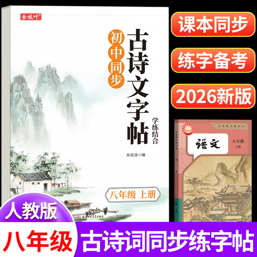 八上必背古诗词文言文字帖人教版