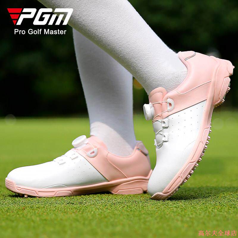 高尔夫球鞋旋钮鞋带女装鞋子秋冬女士防水防滑女鞋休闲女款运动鞋