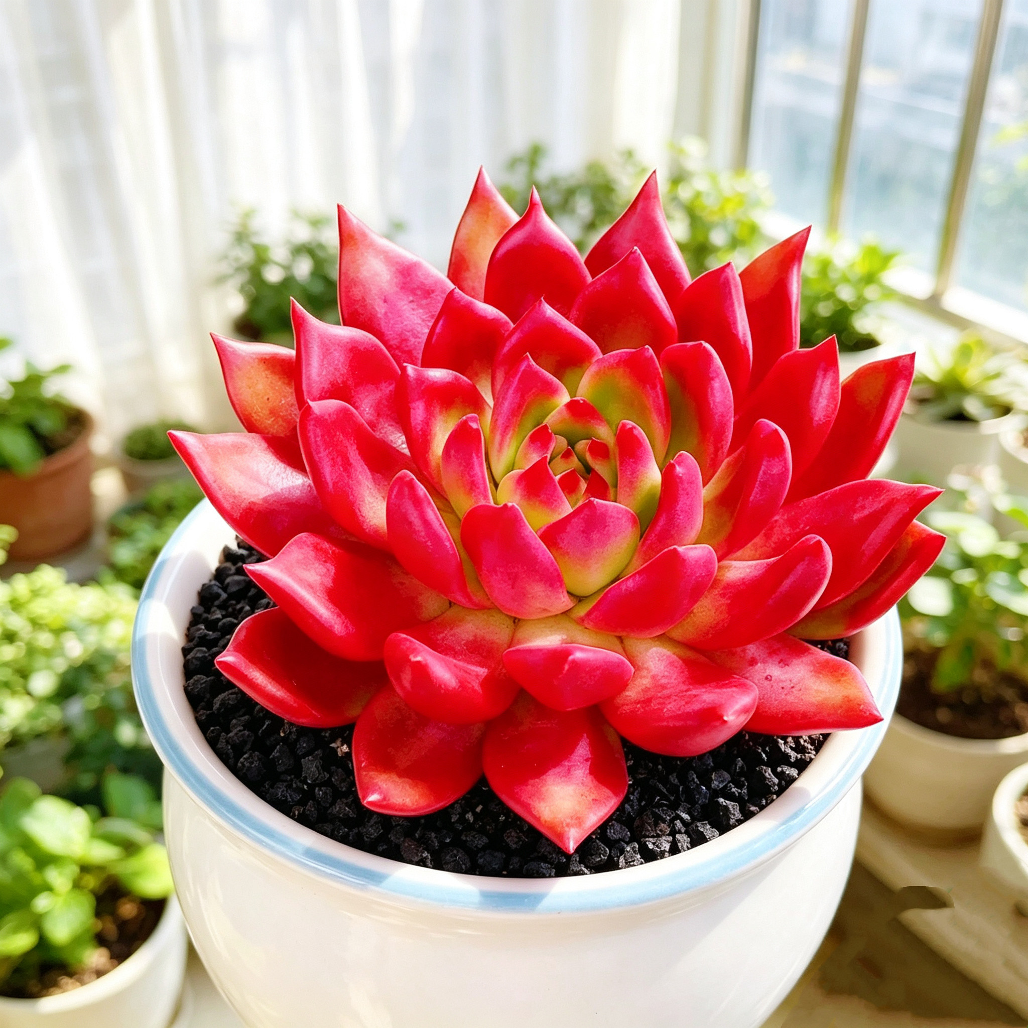 多肉植物含盆土发红黛西美观室内阳台花绿植盆栽四季好养精品花卉