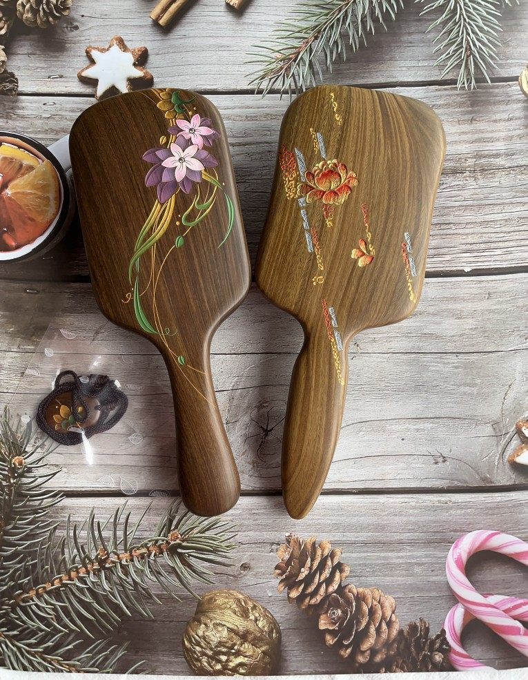 谭木匠 风吟 香媚 气囊按摩梳 护发木梳子 生日礼物 送长辈