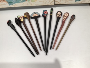 谭木匠发簪青竹雨荷 曼声红妆馨香黑馨香红 金枝玉叶盘发造型家用