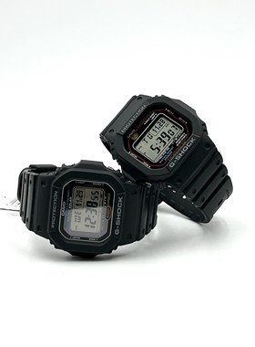 卡西欧原点GW-M5610U-1/B旋盖太动能电波小方块运动手表男G5600UE