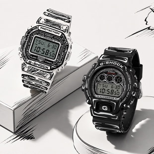 G-SHOCK卡西欧DW-5600JV-7漫画艺术家联名限定男电子表DW-6900JV