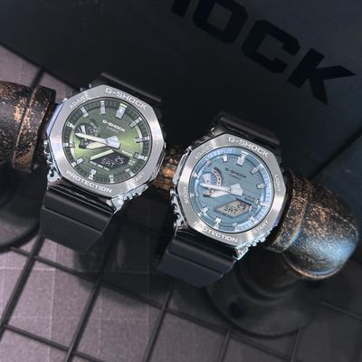 卡西欧GBM-2100农家橡树金属八角蓝牙光动能GBM-2100A-1A/1A2/1A3