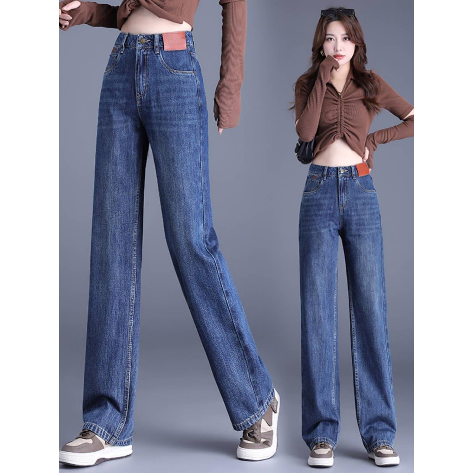 烟管裤子女新款2024爆款春季设计感小众适合小个子的女装大码直筒