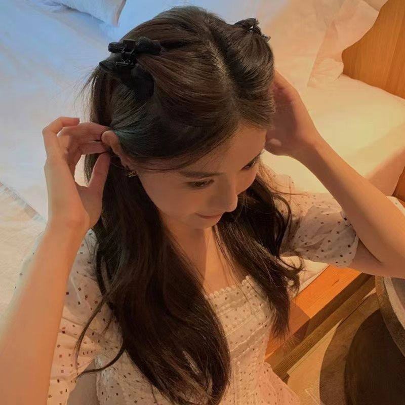 刘海夹侧边甜美公主头网红小号抓夹高颅顶丝绒蝴蝶结碎发夹子头饰,饰品/流行首饰/时尚饰品新,民族风发饰,淘宝优惠券,粉丝福利购,淘宝优惠卷