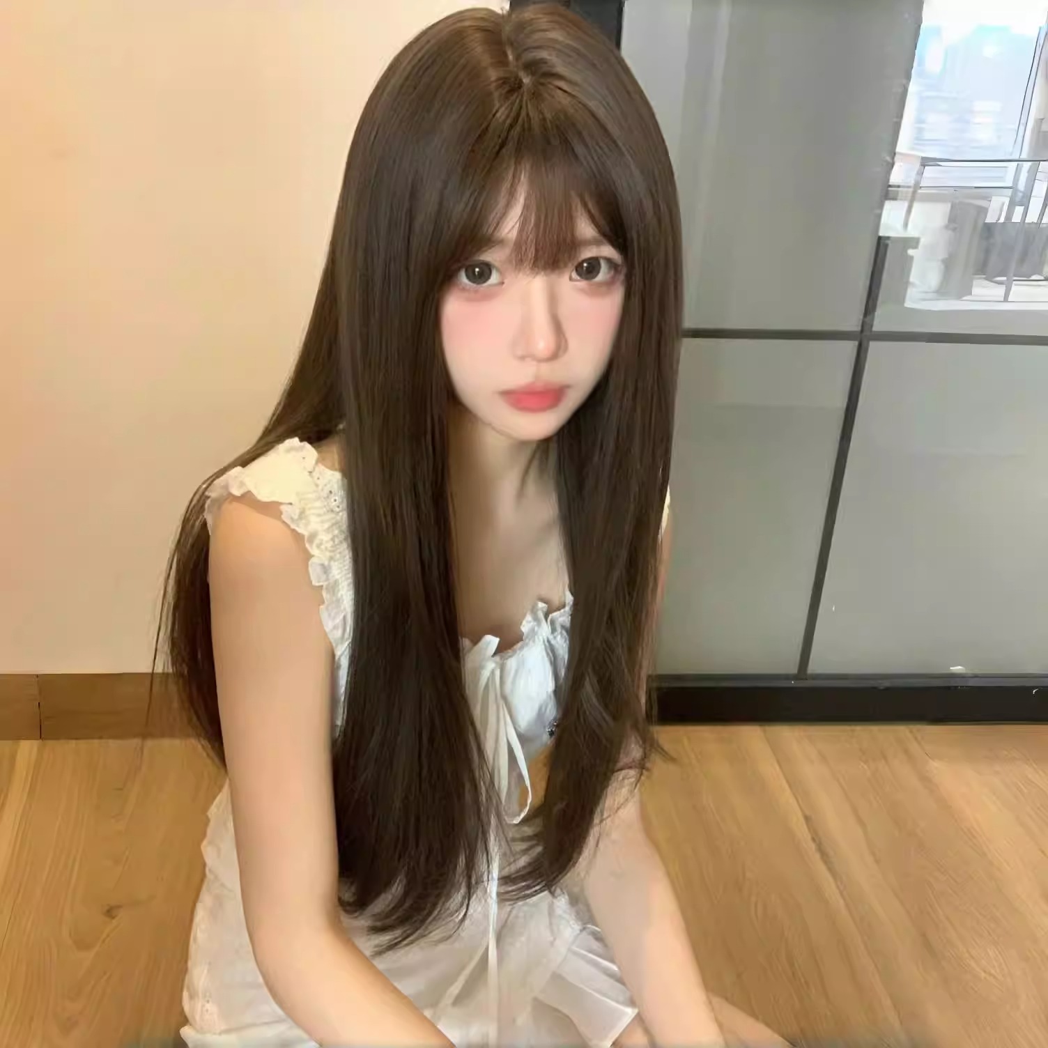 假发女长发长直发然夏天薄款