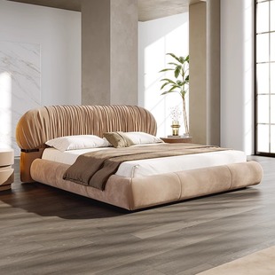 格调宣言猫爪布艺床设计师款高级感主卧大床1.8米高端双人软包床