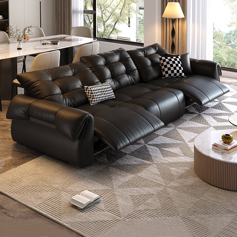 格调宣言天鹅真皮沙发客厅简约现代轻奢小户型2025年新款牛皮沙发