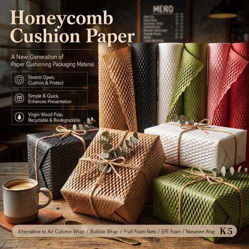 Honeycomb Packing Paper Alternative to Bubble Wrap for Packi