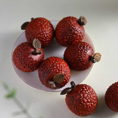 天然实木紫檀木荔枝文玩手把件