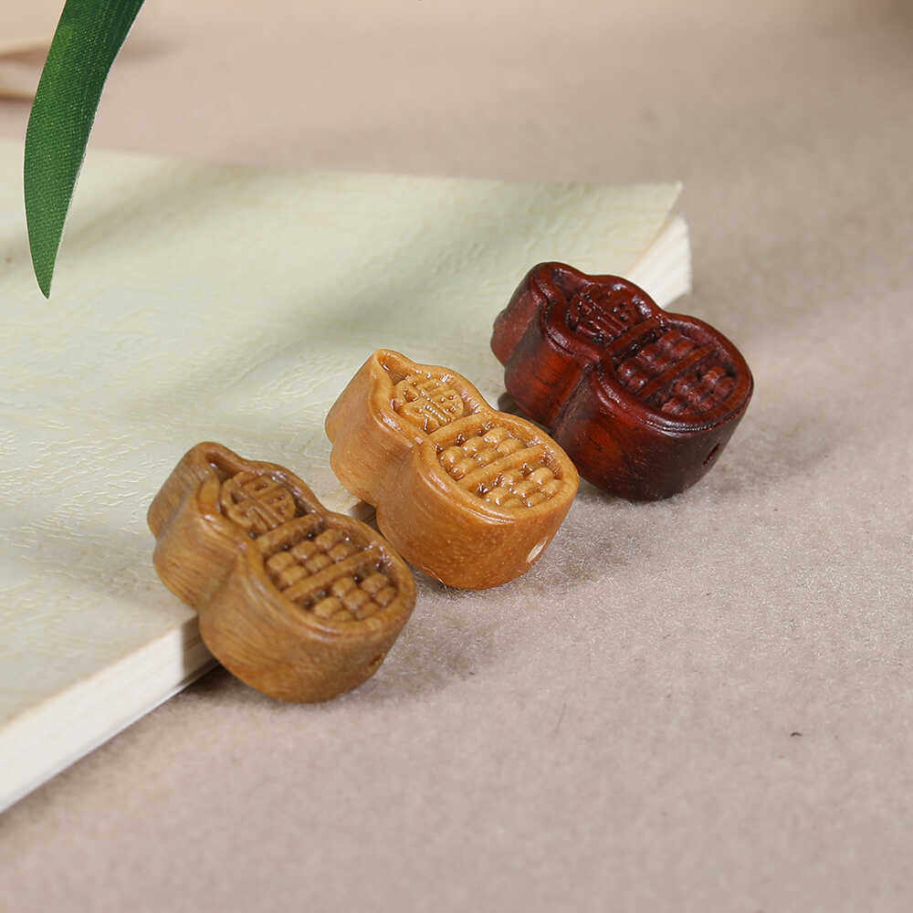 小叶紫檀葫芦算盘通孔配饰挂件图片