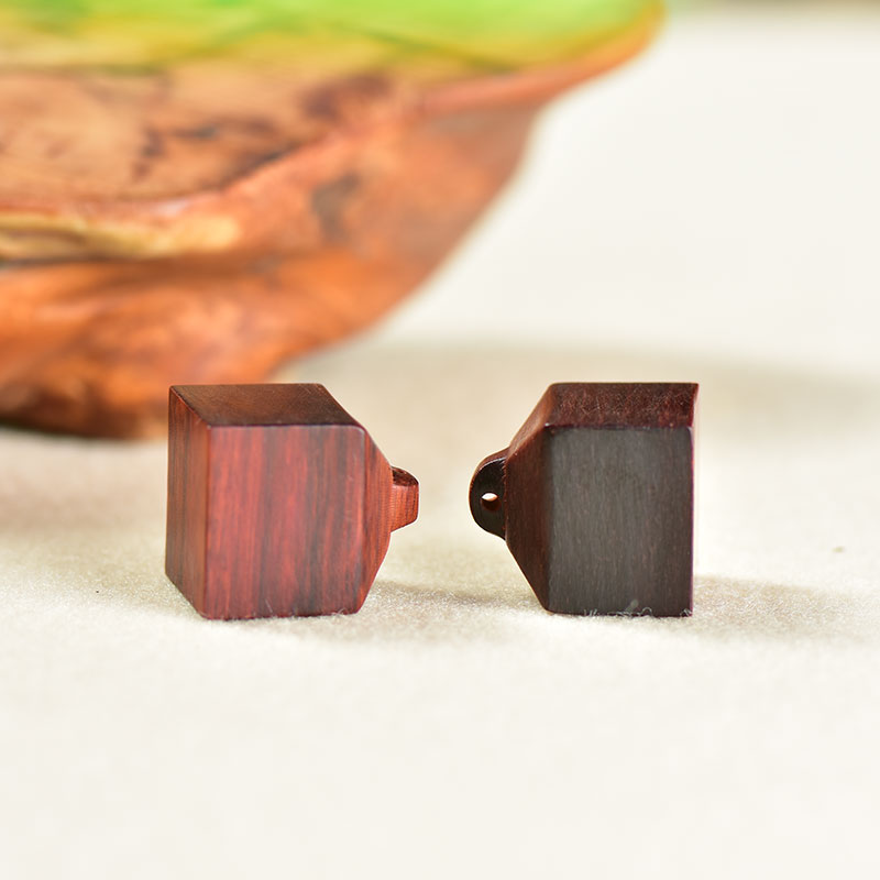 小叶紫檀称心如意个人定制刻字专属便携实木印章车挂diy配饰礼物