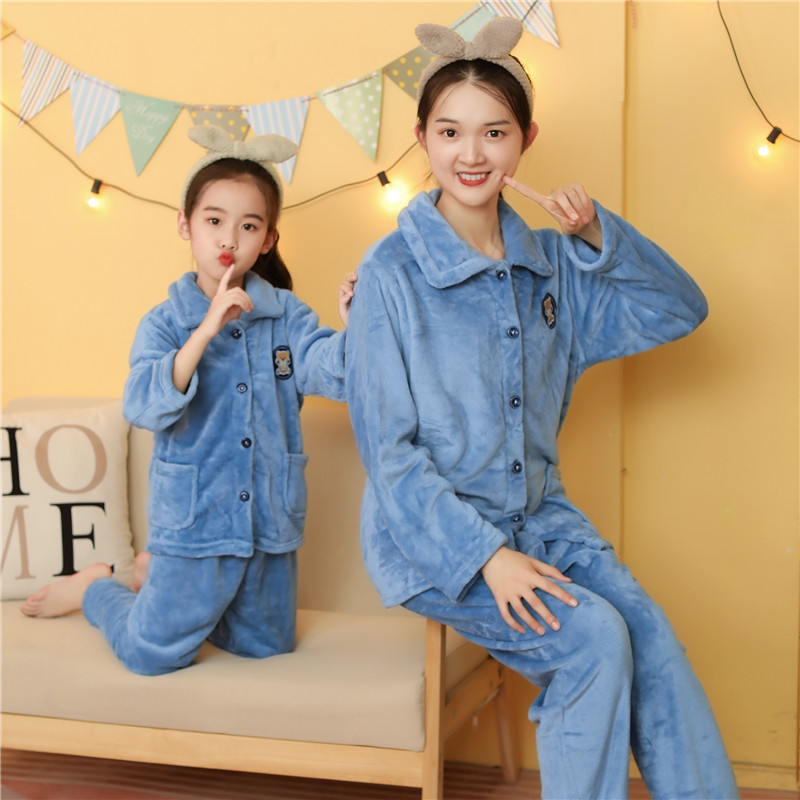 儿童法兰绒家居服套装卡通儿童
