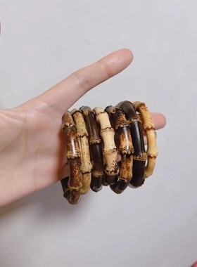 紫竹山竹手镯手环原创饰品手工手作男女情侣款送女友男友礼物配饰