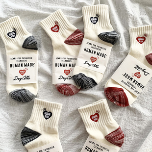 LookSocks日版 human爱心潮袜低帮短袜中筒潮袜堆堆袜男女百搭