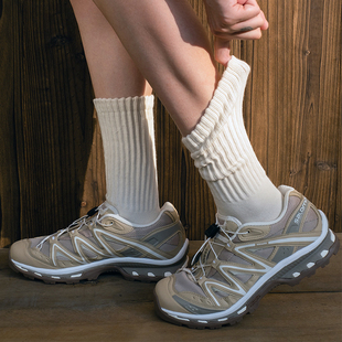 LookSocks纯色堆堆袜原生棉舒适透气男女潮袜日系港风百搭中筒袜