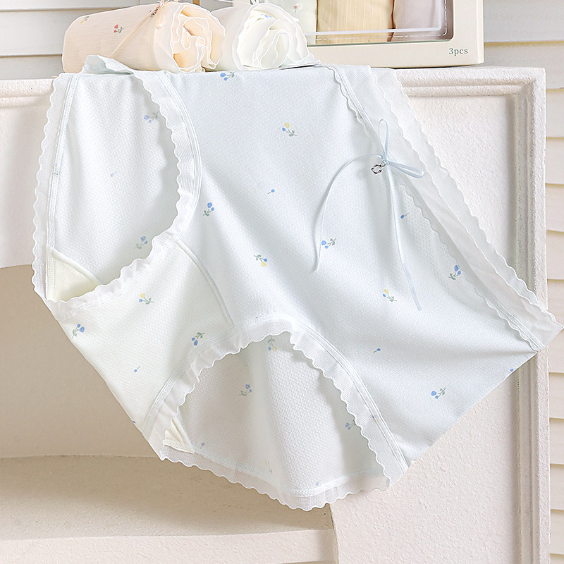 90-125斤性感chao薄冰丝蕾丝边少女内裤中腰柔软舒适抑菌裆三角裤,女士内衣/男士内衣/家居服,女三角裤,淘宝优惠券,粉丝福利购,淘宝优惠卷