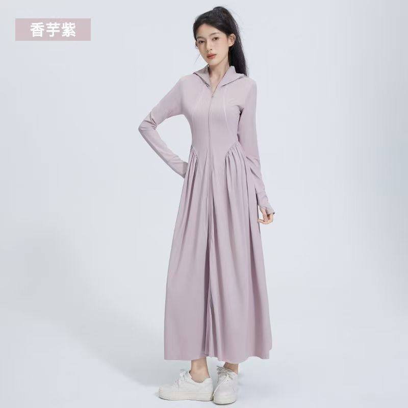 茉寻源纱加长防晒全身保护防晒衣图片