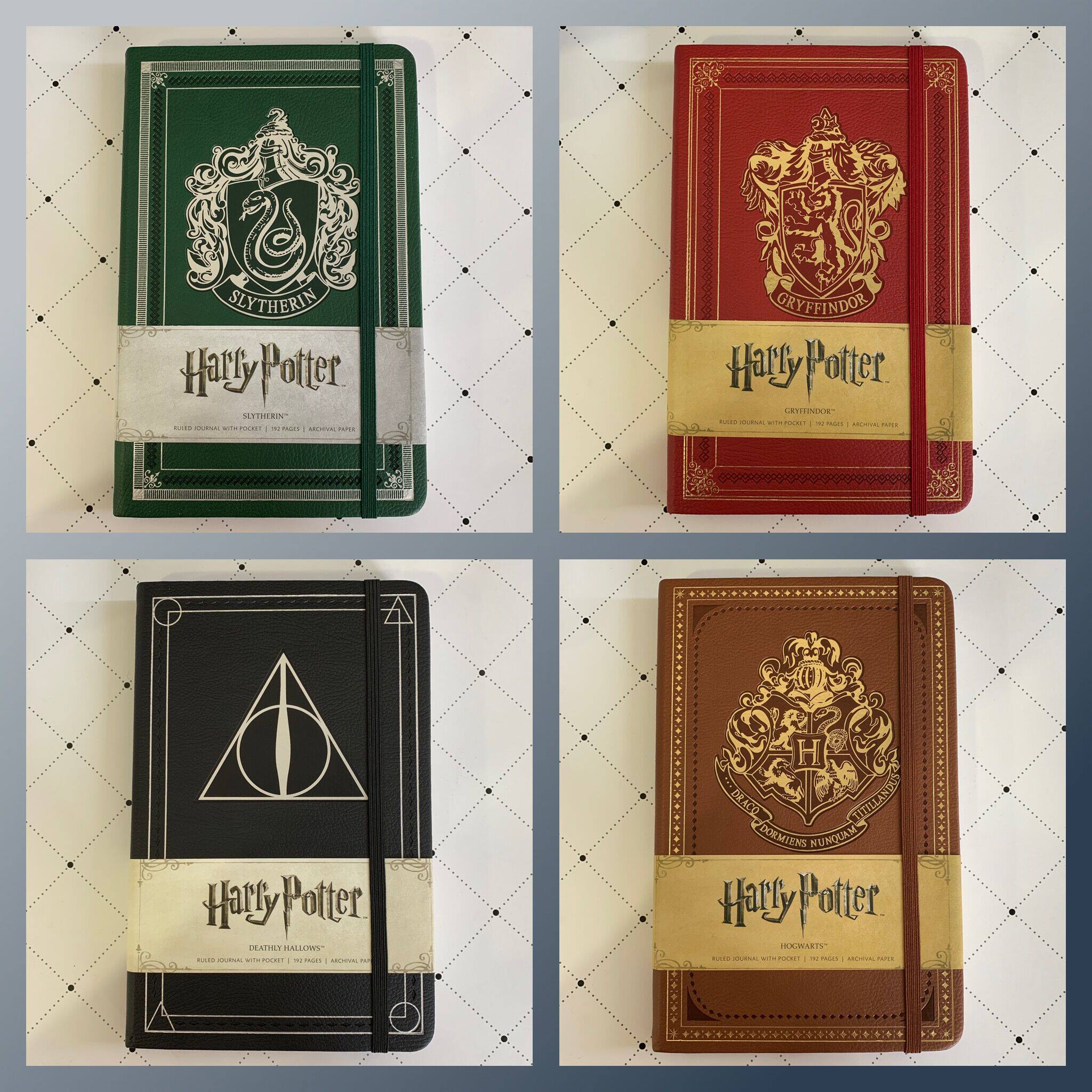 美版harrypotter哈利波特周边笔记本斯莱特林格兰芬多复古手帐本