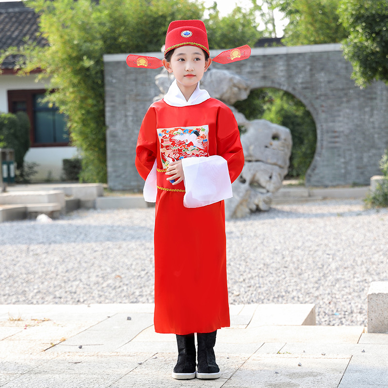 儿童全套状元服状元郎女驸马