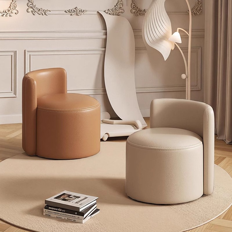 轻奢皮革小凳子沙发凳门口换鞋凳