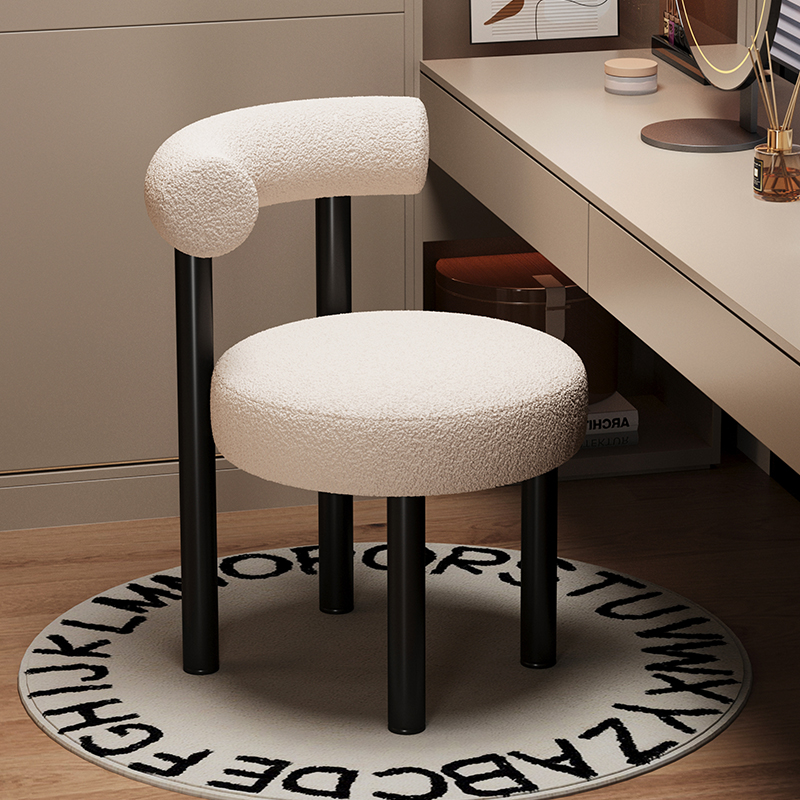 化妆凳家用女生卧室梳妆台靠背椅