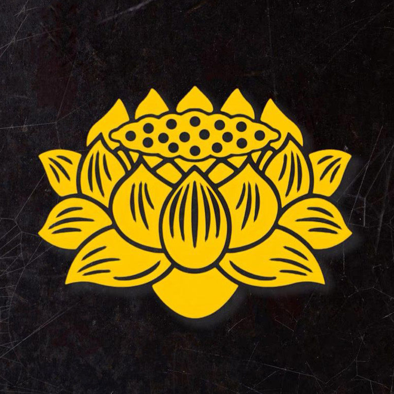 莲花个性创意反光汽车贴纸电动车摩托车划痕遮挡笔记本行李箱贴画