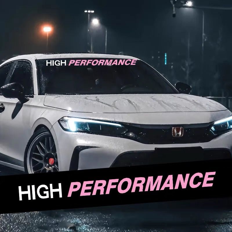 个性汽车前挡风玻璃车贴改装高性能英文创意定制压头遮阳装饰贴纸