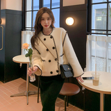 新款红色千鸟格两色外套006A-287，女装短外套，安雅