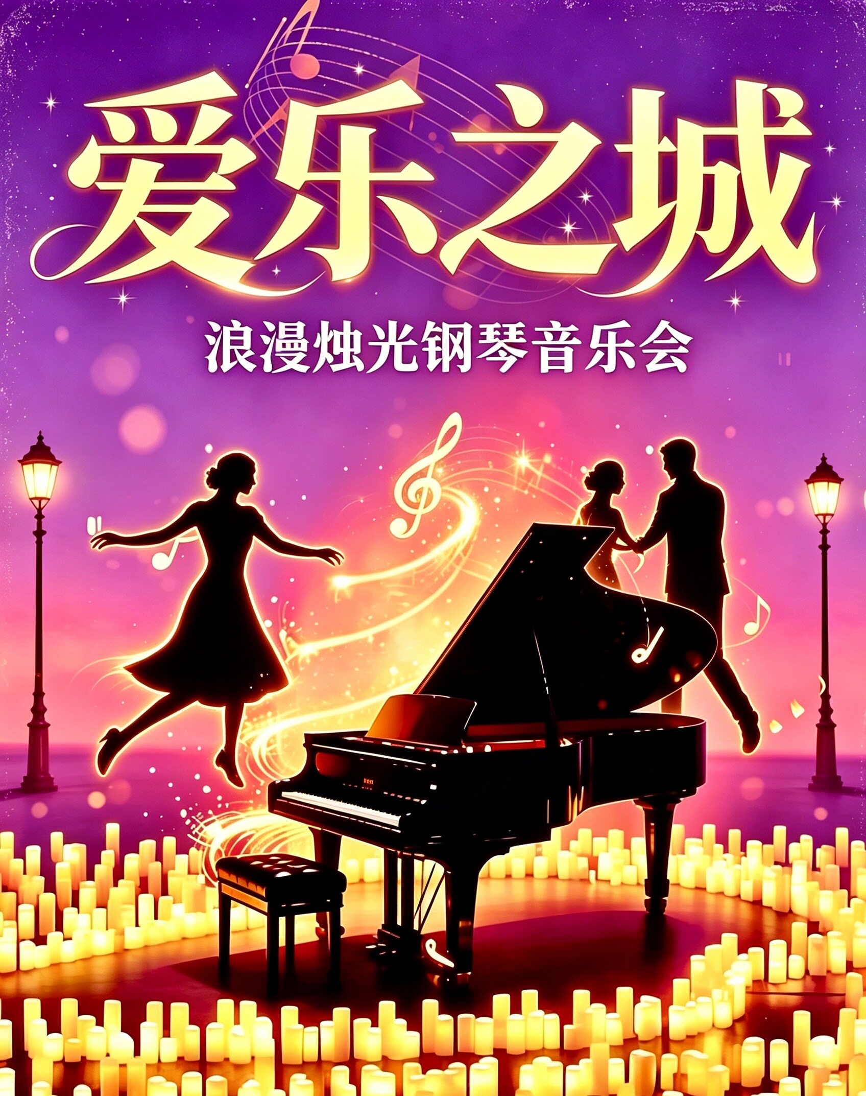 【西安】【浪漫跨年夜】《爱乐之城》经典名曲浪漫烛光钢琴音乐会