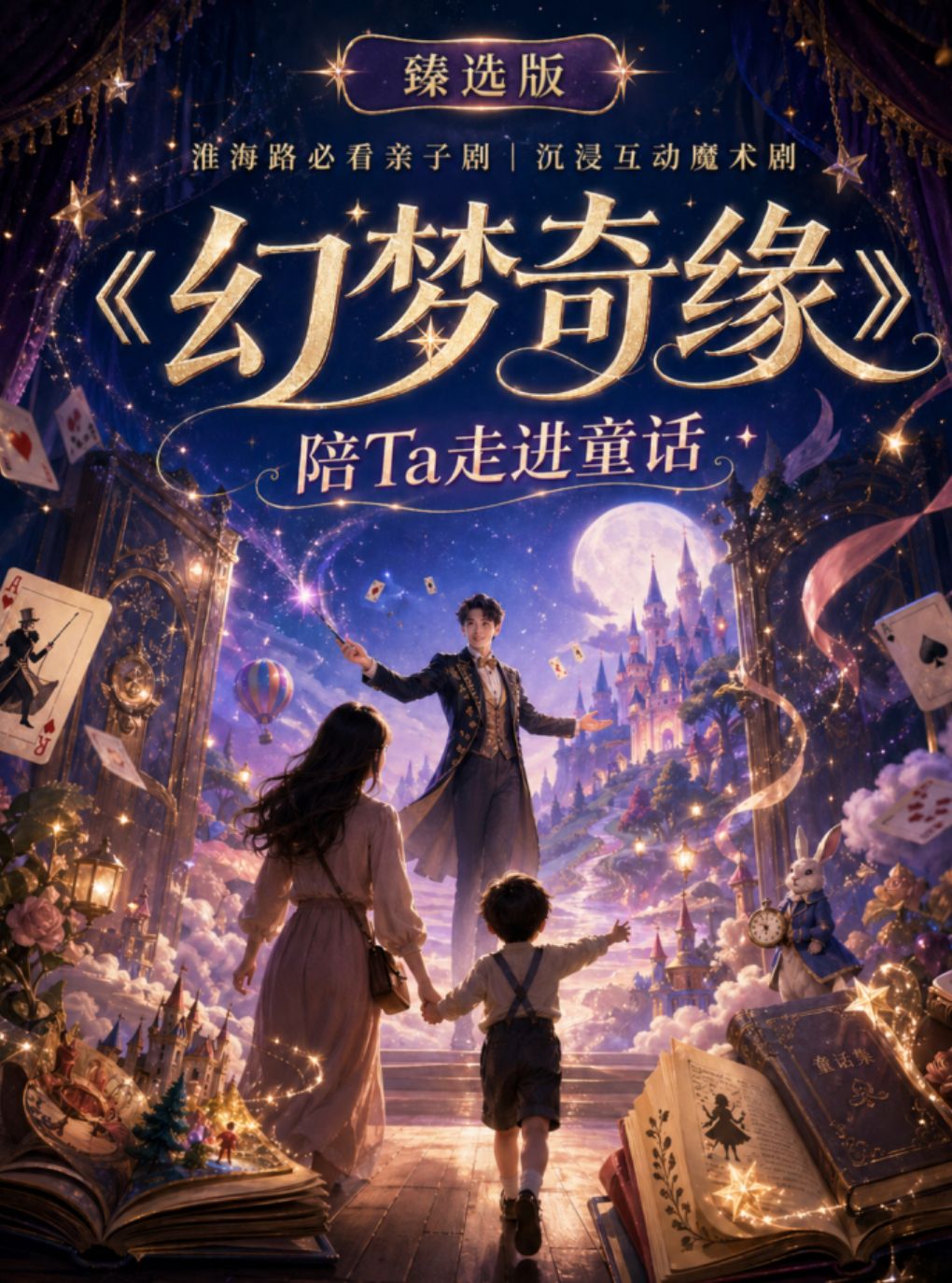 【上海】「亲子魔术」沉浸互动丨爆笑喜剧魔术丨淮海路必看亲子剧《幻梦奇缘》陪Ta走进童话丨亲子魔术秀