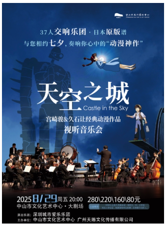 中山天空之城 ---宫崎骏&久石让经典动漫视听音乐会