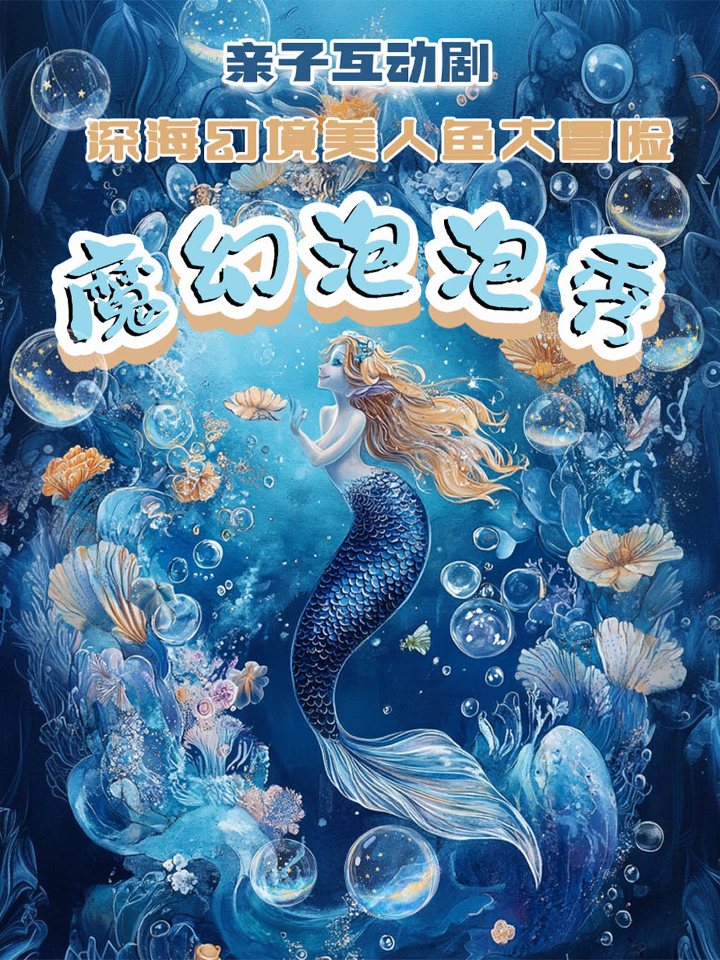 《魔幻泡泡秀》亲子互动剧-“深海美人鱼大冒险”