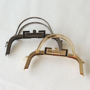 百变手作 20cm双手提方锁无孔螺丝口金箱包配件两色可选送图纸