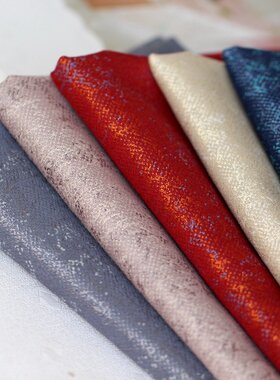 diy双面莫兰迪服装手工窗帘布料