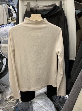 Origina正品H0137半高领薄绒加厚长袖T恤女冬弹力内搭打底衫上衣