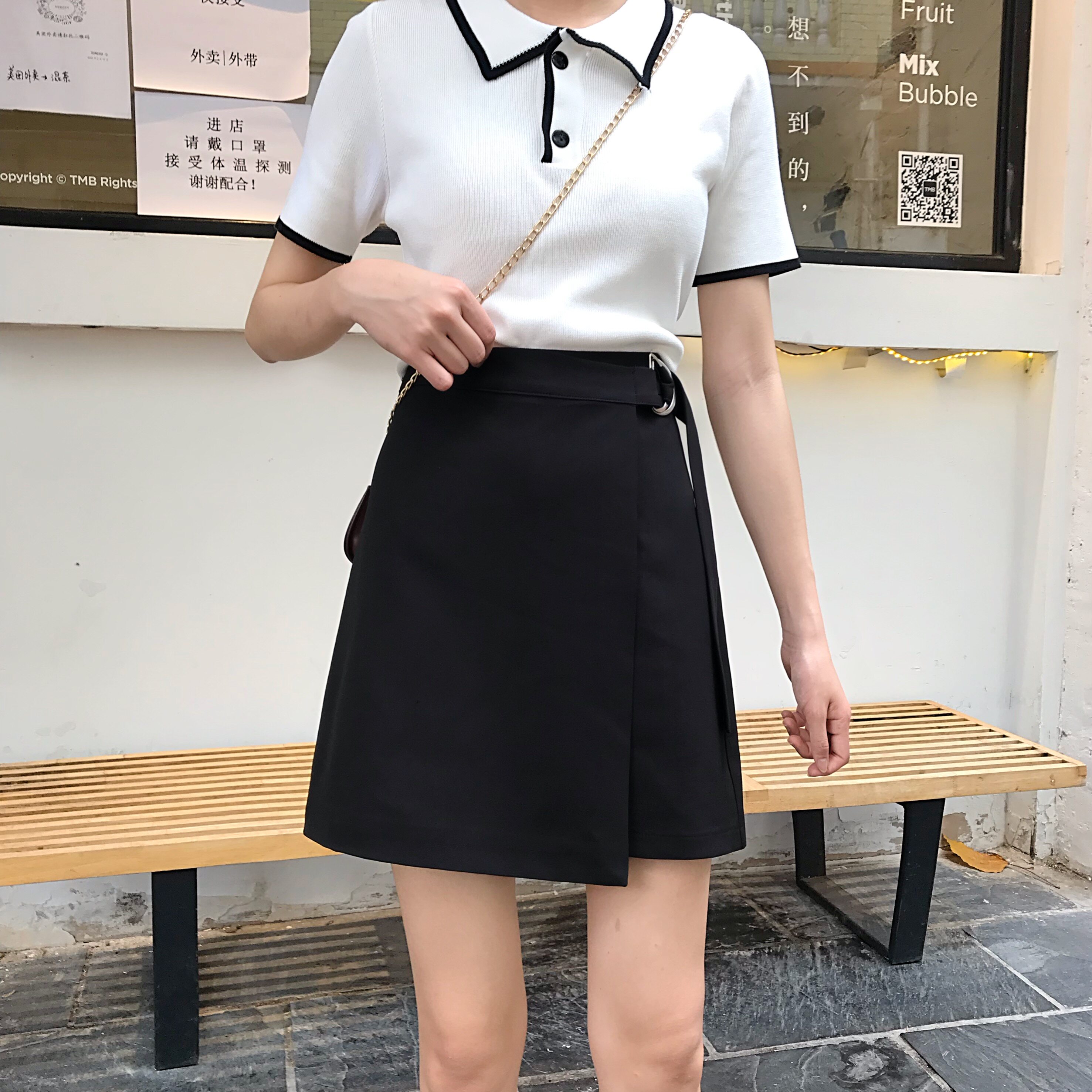 设计感胖mm大码遮肚显瘦包臀裙图片