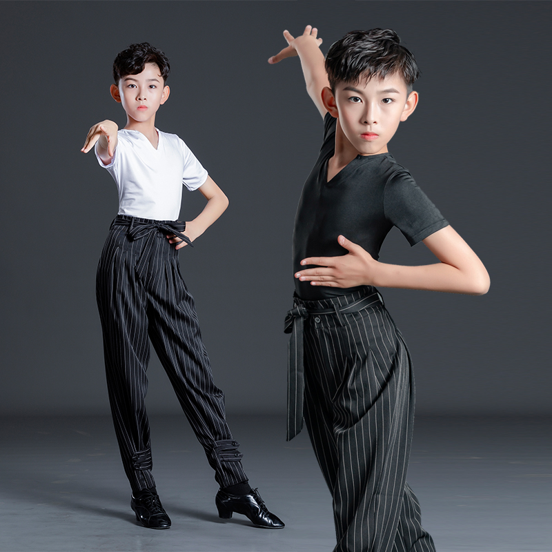 儿童练功形体服男儿童长袖拉丁男