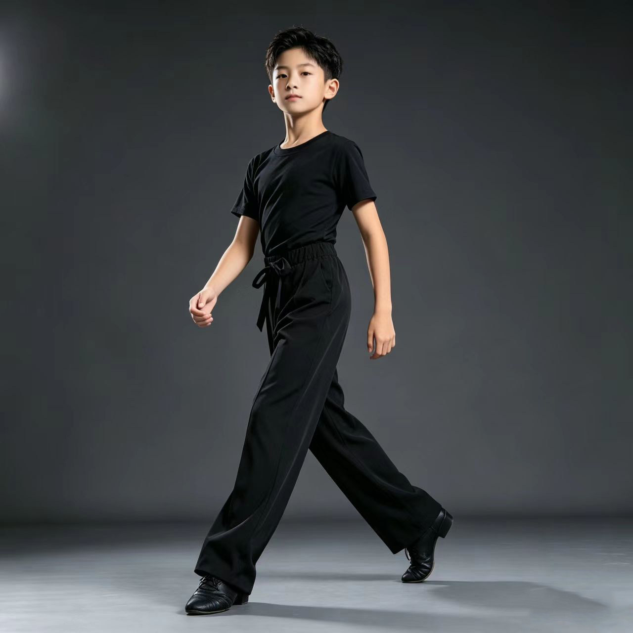 男童拉丁舞服套装夏季新款练功服儿童国标舞训练服专业比赛演出服