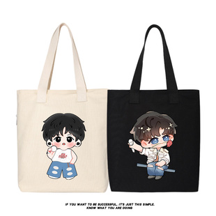 动漫Q版 演唱会开往1982帆布包单肩斜跨手提托特包女购物背包