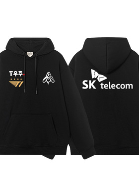S13世界赛LPL出征服SKT T1战队队服FAKER同款连帽卫衣