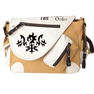 豆小萌fate动漫周边黑贞德斜挎包二次元学生书包FGO zero吾王背包