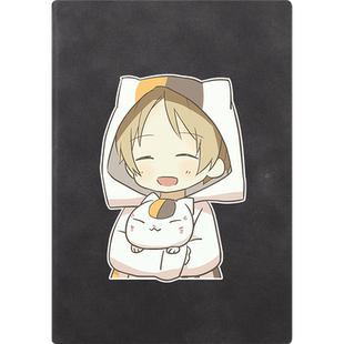 夏目友人帐本子猫咪老师动漫周边手账笔记本二次元彩绘本记事本