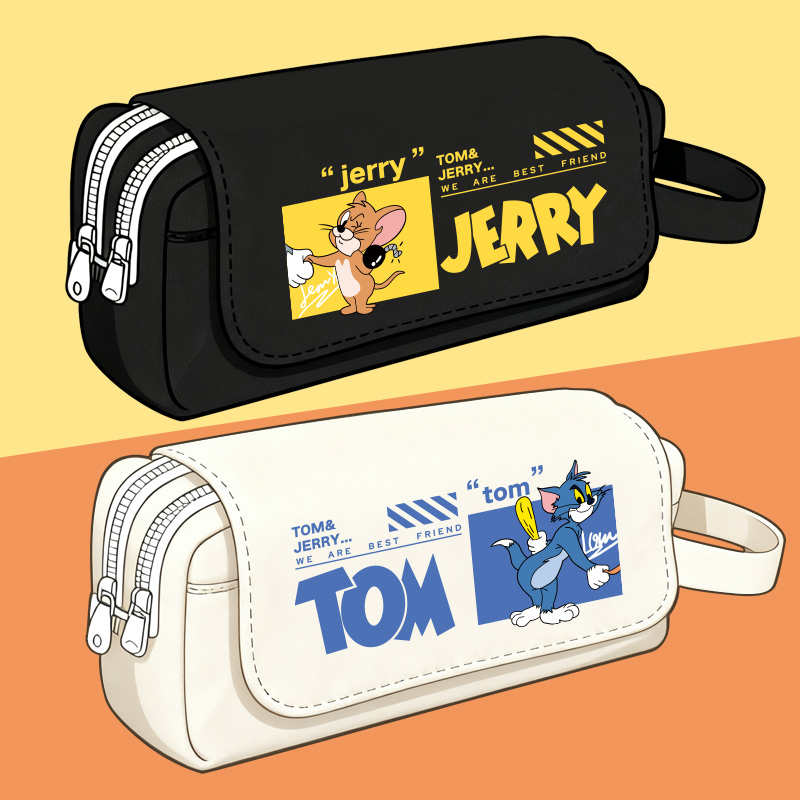 猫和老鼠笔袋男孩子小学生大容量汤姆杰瑞笔盒高颜值初中生文具袋