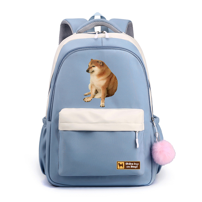 柴犬双肩背包神烦狗背包